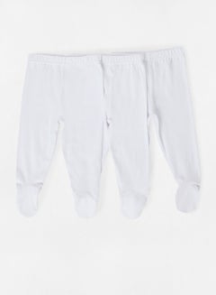 Buy Baby Unisex Footed Pants (Pack of 3) in Saudi Arabia