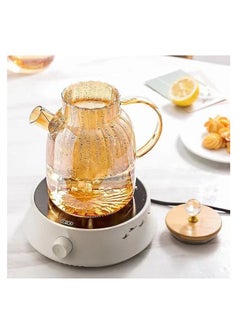 Buy Bombay ribbed honey tea pot with gold lid in Egypt