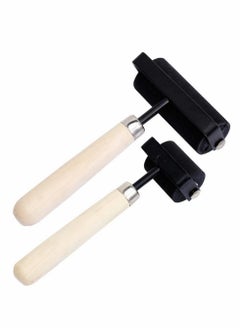 Buy 1.5 and 3 Inch Hard Rubber Brayer Roller，Hard Rubber Applicator for Arts & Crafts, Ink, Printmaking, Block Stamping, Printing, Applying Glue, Wallpaper and More - 2 Pack in Saudi Arabia