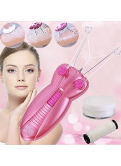 Buy Facial Shaver Hair Removal Machine Body Face Cotton Thread Defeather Epilator Portable Butterfly Trimmer Razor Lady Beauty Tool in UAE