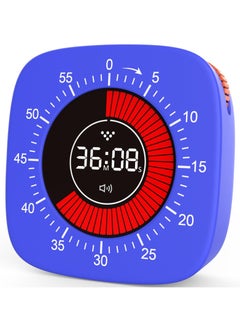 اشتري Visual Digital Timer for Kids, Rechargeable with 4 Alarm Modes, 60-Minute Countdown, Silent Timer for Classroom, Cooking, Homeschool, ADHD Tools for Kids and Adults في السعودية