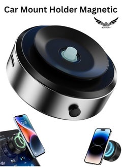 Buy Car Mount Holder Magnetic Car Suction Cup Mobile Holder Mount 360 Rotation Magnetic Car Cell Phone Holder Universal Adjustable Dashboard Mobile Phone Holder for Car Gym Mirror Smooth Surface in UAE