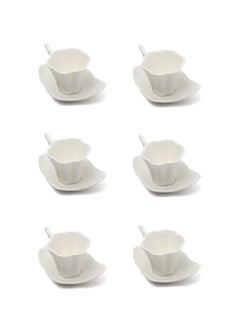 Buy Elegant tea mug set with white saucer 50 ml in Saudi Arabia