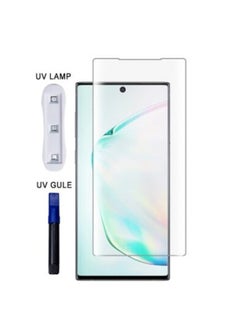 Buy Mog UV Screen Protector Designed for Samsung Galaxy Note 10 Offers 9H Hardness Gives HD Clarity Full Screen Protection with UV Light Screen Protector in UAE