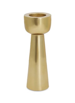 Buy Due Candle Holder, Gold - 6.5x19 cm in UAE