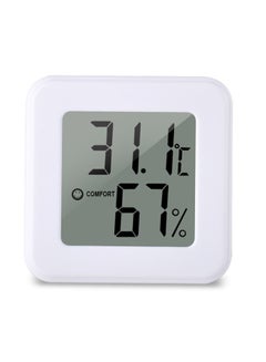 Buy UanTii Mini LCD Digital Thermometer Hygrometer Indoor Room Temperature Humidity Meter Sensor in UAE