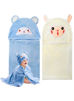 Buy Hooded Baby Bath Towel,Small Beach Swim Towel Kids Bath Robe with Lamb Ears Hood,Soft Absorbent Bathrobe Poncho Wrap Blanket for Boy Girl from Birth in Saudi Arabia