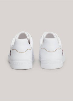 Buy Women's Essential Court Sneakers Low Top - Leather, White in UAE