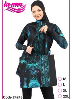 Buy Midnight Tides La Mer Burkini with beach bag in Saudi Arabia