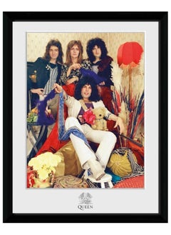 اشتري Queen The Band Framed Poster Printed 34cm x 44cm Rock Music Wall Art Collector Prints for Bedroom Office Room Decor Gift في الامارات