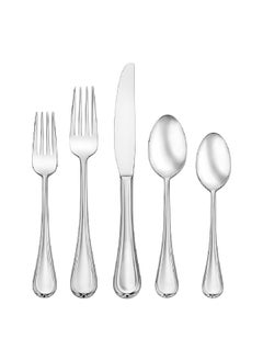 Buy 20-Piece Premium Quality Stainless Steel Clariat Cutlery Set Silver F131020A in Saudi Arabia