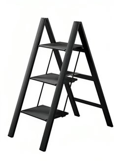 Buy 3 Step Ladder, Black Colour in Saudi Arabia