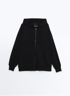 اشتري Hooded Oversized Women's Zip-Up Sweatshirt في مصر