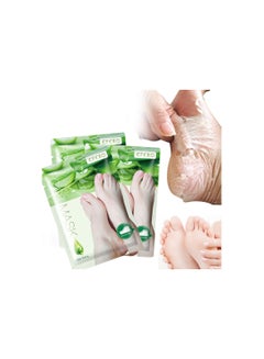 Buy Foot Peel Mask, Natural Aloe Vera Gel Mask for Hard Skin, Exfoliating Feet Peeling Socks, Callus Remover, Care, Skin Women Men (Aloe Vera)(3Pcs) in UAE
