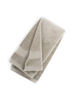 Buy Egyptian Cotton 700 Gsm Face Towel Silver Grey - 70X50Cm in UAE