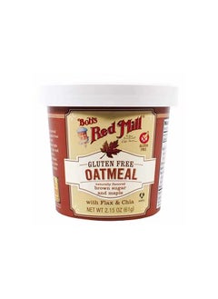 Buy Bobs Red Mill Gluten Free Brown Sugar Maple Cup Oatmeal 61g in UAE