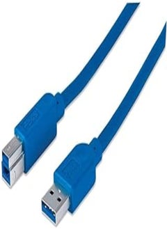 اشتري MANHATTAN SuperSpeed USB Device PRINTER Cable A Male/B Male, 2 m, Blue في مصر