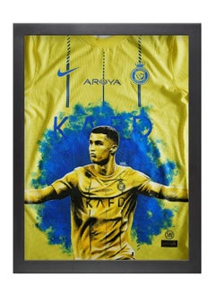 Buy Cristiano Ronaldo Framed Poster 30x40cm - CR7 -Football Memorabilia, Soccer Collectible, Gift for Fans in UAE