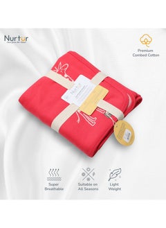 اشتري Soft Baby Blankets For Boys And Girls 100% Combed Cotton Lightweight Fleece في السعودية