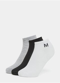 Buy Pack of 3 - M Print Ankle Length Socks in Saudi Arabia