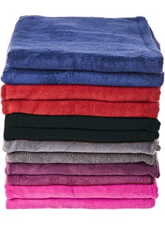 Buy Ultra Soft Microfiber Hand Towel Face Towel Cleaning Towel Set- 12-Piece in UAE