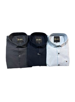 Buy Men’s Shirt 3 Piece Combo Set Regular Fit in UAE