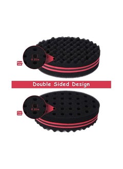 Buy Double Sided Hair Twist Sponge Dreads Twisting Locks Dreadlocks Curl Brush Sponge Barber Hair Braider in UAE