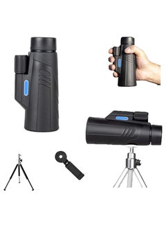 Buy Monocular Telescope Binoculars 40x60 Cell Phone Zoom with Cell Phone Holder Tripod Portable High Power Adult Spotting Scope for Bird Watching in UAE