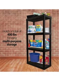 اشتري HEAVY DUTY 4-TIER STORAGE SHELF BLACK في الامارات