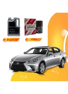 Buy Gs350 6 Liters 5W40 Lexus Oil And Original Filter in UAE