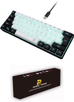 اشتري 61 Keys RGB Gaming Keyboard 60% Mini Wired Waterproof for Gamer في السعودية