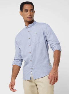 Buy Thomas Scott Classic Slim Fit Mandarin Collar Cotton Casual Shirt in UAE