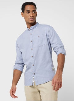 Buy Thomas Scott Classic Slim Fit Mandarin Collar Cotton Casual Shirt in UAE