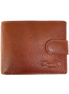 اشتري Classic Milano Genuine Leather Mens Wallet Cow NDM G-72 RFID Wallet for mens (Tan) by Milano Leather في الامارات