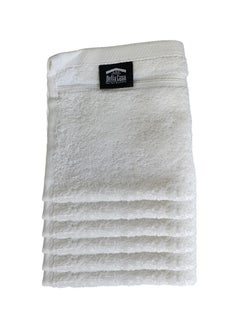 Buy 6 Pieces Luxury Face Towel Set 30x30cm 630 GSM Premium Cotton Ultra Soft and Highly Absorbent Expertly Woven for Durability Hotel And Spa Quality Towels White in UAE