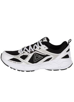 اشتري Men's Cushion Running Shoes - White/Black في الامارات