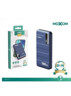 Buy PD 10000 mAh Blue 65W Portable Charger Dual USB Type C PD Port in Saudi Arabia