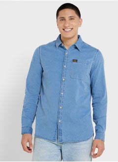 اشتري Logo  Denim Relaxed  Fit Shirt في الامارات