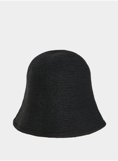 Buy Solid Textured Bucket Hat in Saudi Arabia