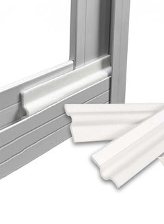 Buy Draft Stopper Sweep, Door Weatherproofing Stripping, Window Seal Strip Self-adhisive Soundproof Cuttable Weather Length 2M -White in UAE