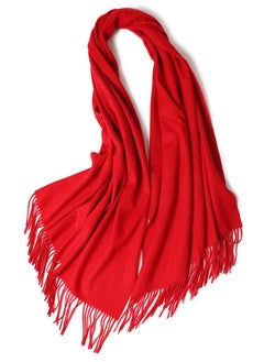 اشتري Solid Warm Thickened Lambswool Scarf في الامارات