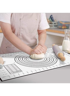 Buy Silicone Baking Mats Non Stick Non Skid Pastry Mat Silicone Baking Mats with Measurements with Measurements Black Large Full Size in UAE