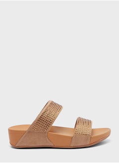 اشتري Double Strap Wedge Sandal في الامارات