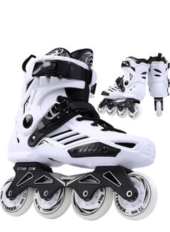 Buy GT-Wheel Inline Skates for Adult, Professional Single Row Roller Blades Speed Skating Shoes, Performance Skates No Physical Brake in UAE