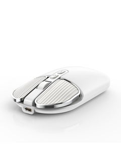 Buy 2.4G+BT Wireless Mouse with UV Skin-friendly Coating Silent One-click Desktop Precise Positioning 500mAh Rechargeable for Office and Laptop Mac Ipad Computer Mice in Saudi Arabia