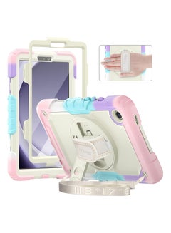 Buy Samsung Galaxy Tab A9 Case 8.7 Inch 2023 with Screen Protector for Girls Kids, Shockproof Case for Galaxy Tab A9 2023 (SM-X110/X115/X117) with Stand/Strap in Saudi Arabia