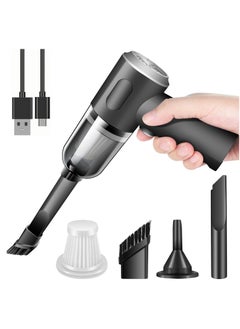 Buy 3 in 1 Rechargeable Cordless Vacuum Cleaner (Suction and Expellence) with 2400PA Suction, Car Vacuum Cleaner for Home Office PC Cleaning Portable Lightweight 120W in Egypt