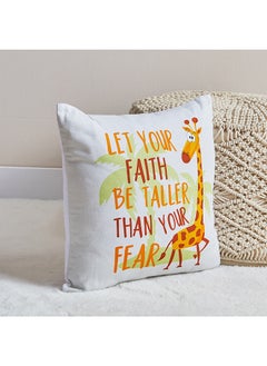 اشتري Ron Play Date Faith and Fear Cotton Duck Filled Cushion 40 x 40 cm في السعودية