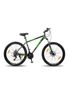 Buy Vaux X-Mount Gear Cycle for Men 27.5T with Aluminium Alloy Frame & Disc Brakes - Multispeed MTB for Adults with 21 Shimano Gears - Lockout Suspension - Kenda Tyres - Grey in UAE