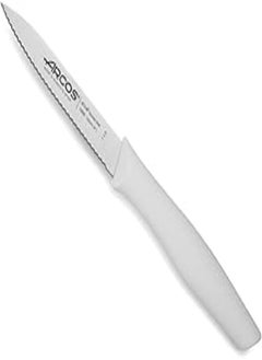 Buy Arcos Nova Serrated Peeling Knife - White, 100mm in Egypt